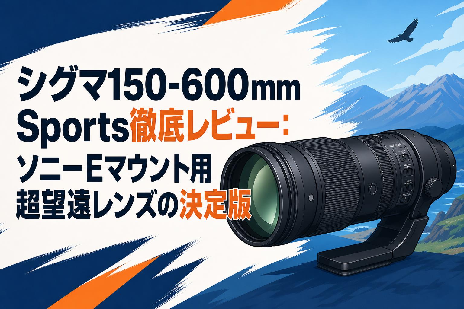 シグマ150-600mm Sports徹底レビュー：ソニーEマウント用超望遠レンズ