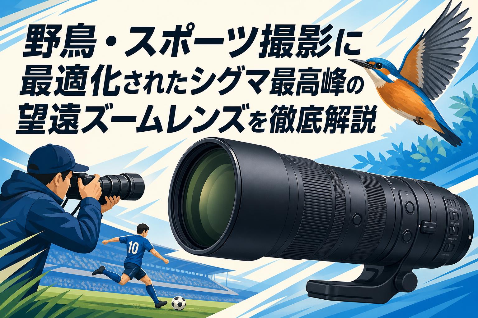 野鳥・スポーツ撮影に最適化されたシグマ最高峰の望遠ズームレンズを