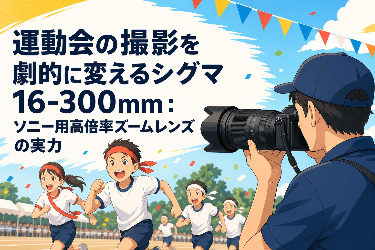 運動会の撮影を劇的に変えるシグマ16-300mm：ソニー用高倍率ズーム