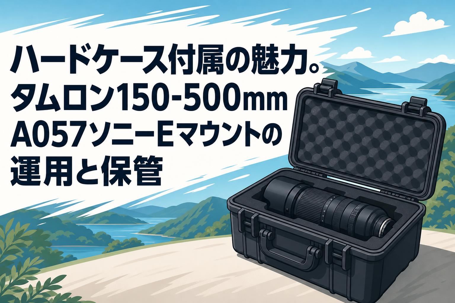 ハードケース付属の魅力。タムロン150-500mm A057ソニーEマウントの