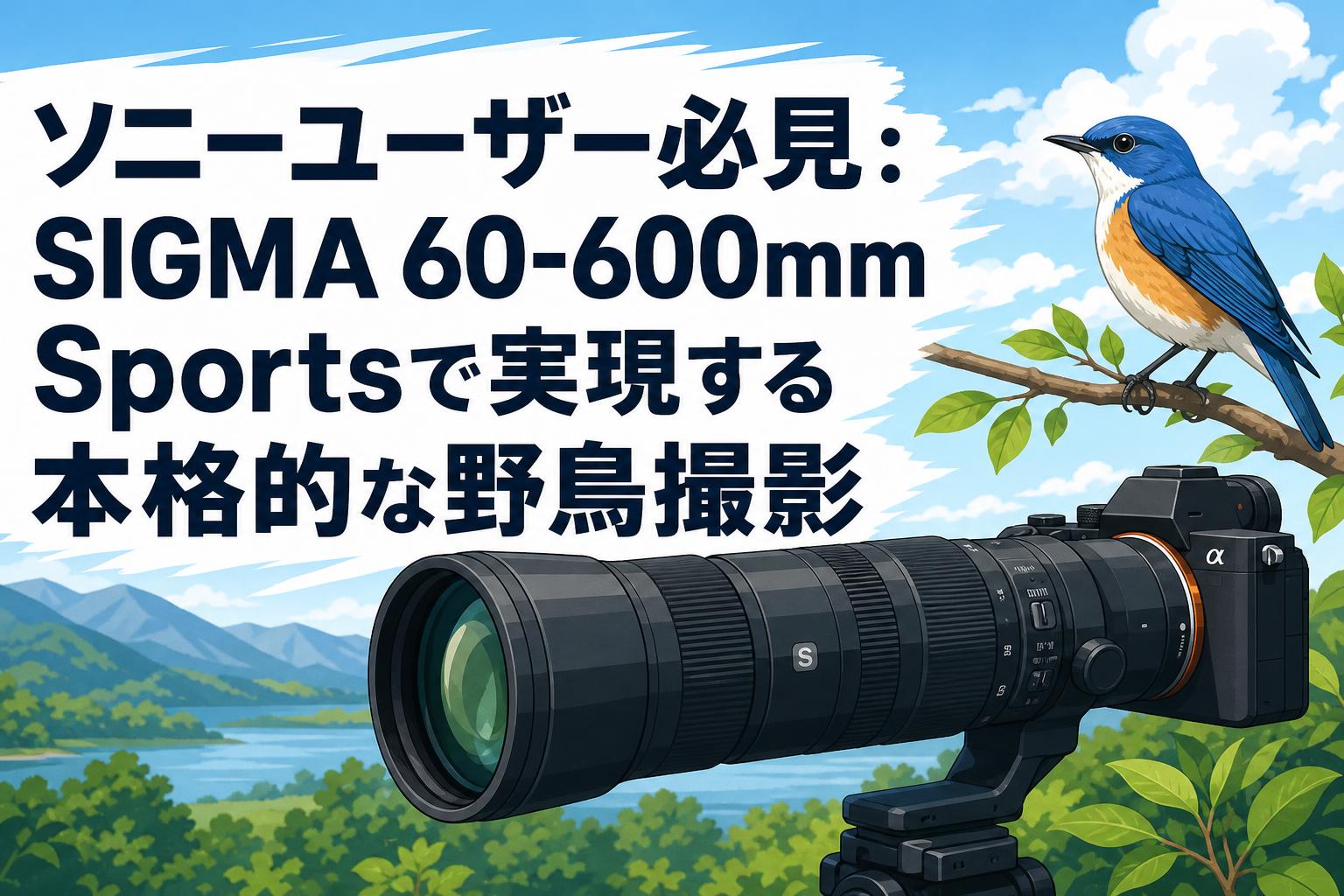 ソニーユーザー必見：SIGMA 60-600mm Sportsで実現する本格的な野鳥