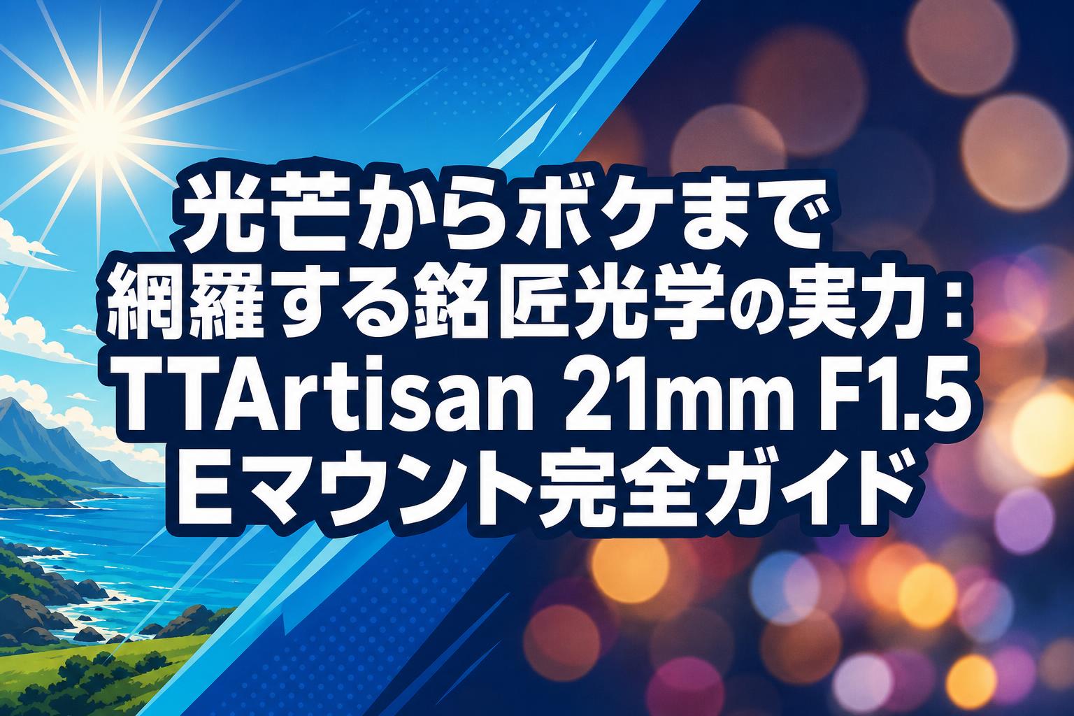 光芒からボケまで網羅する銘匠光学の実力：TTArtisan 21mm F1.5 E
