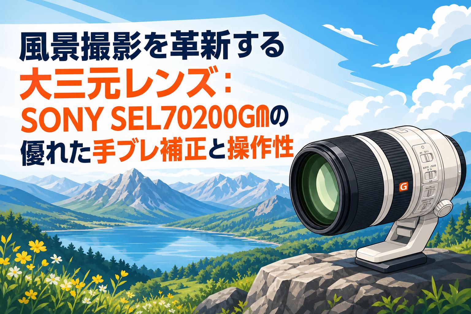 風景撮影を革新する大三元レンズ：SONY SEL70200GMの優れた手ブレ補正