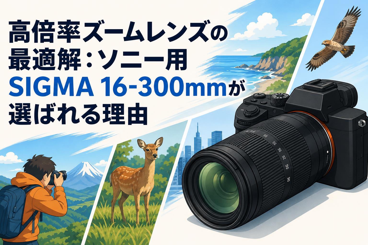 高倍率ズームレンズの最適解：ソニー用SIGMA 16-300mmが選ばれる理由