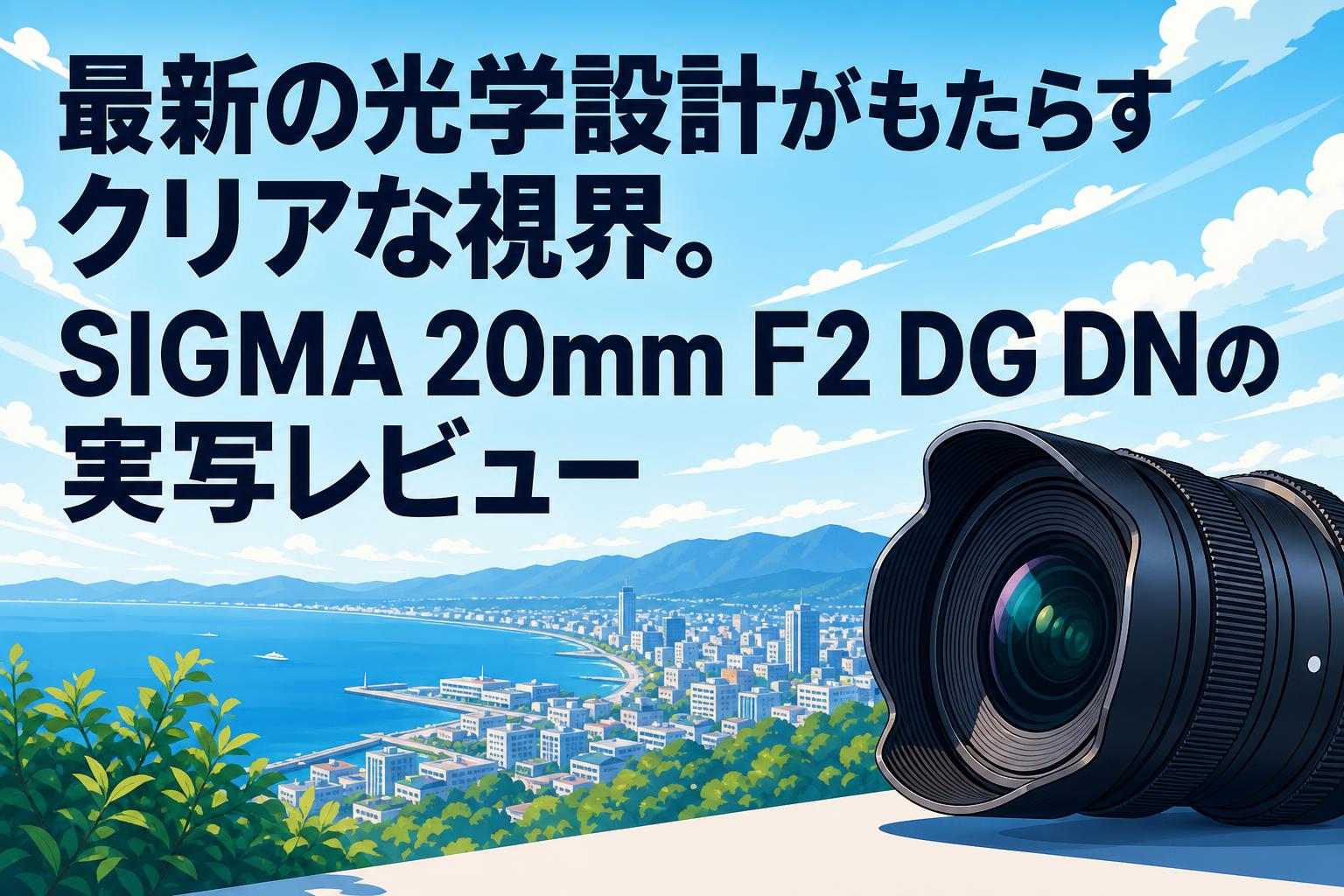 最新の光学設計がもたらすクリアな視界。SIGMA 20mm F2 DG DNの実写