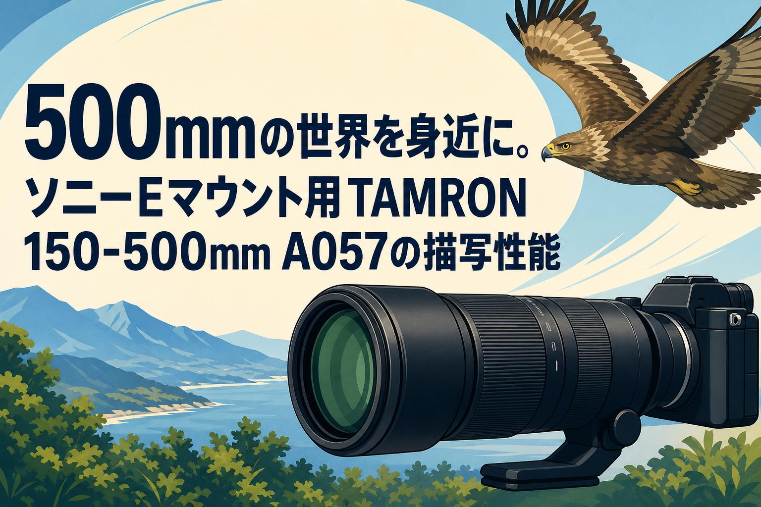 500mmの世界を身近に。ソニーEマウント用TAMRON 150-500mm A057の描写