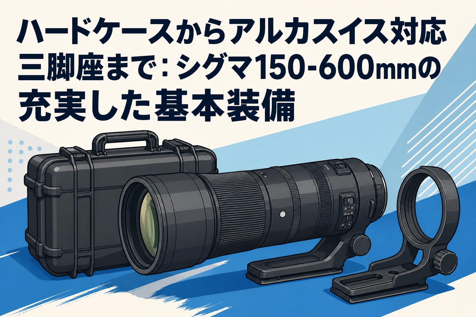 ハードケースからアルカスイス対応三脚座まで：シグマ150-600mmの充実
