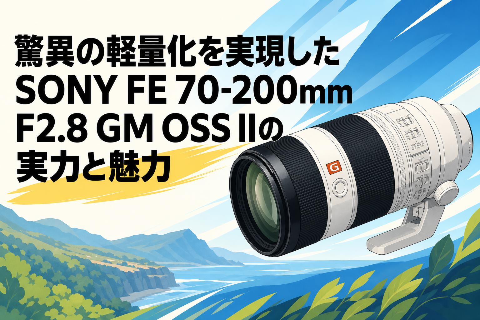 驚異の軽量化を実現したSONY FE 70-200mm F2.8 GM OSS IIの実力と魅力