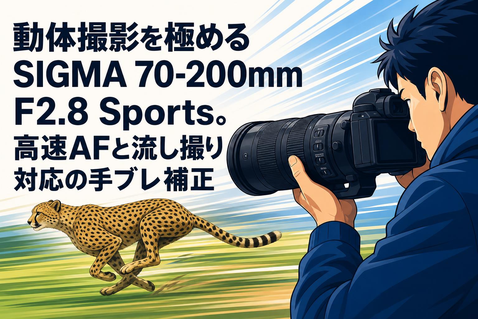 【レア】SIGMA レンズパンフレット 動体撮影を極めるSIGMA 70-200mm F2.8 Sports。高速AFと流し撮り対応の