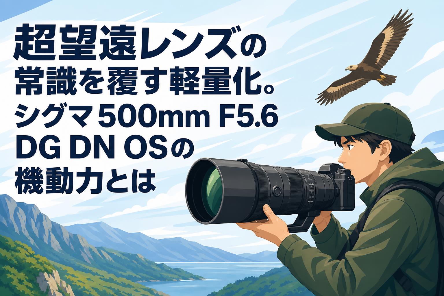 超望遠レンズの常識を覆す軽量化。シグマ500mm F5.6 DG DN OSの機動力