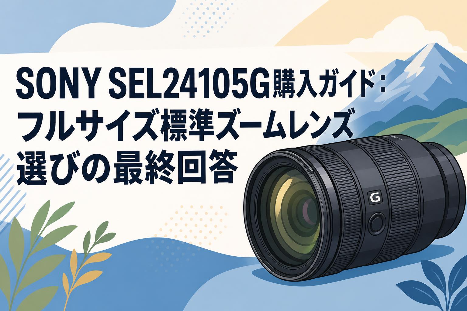 SONY SEL24105G購入ガイド：フルサイズ標準ズームレンズ選びの最終回答