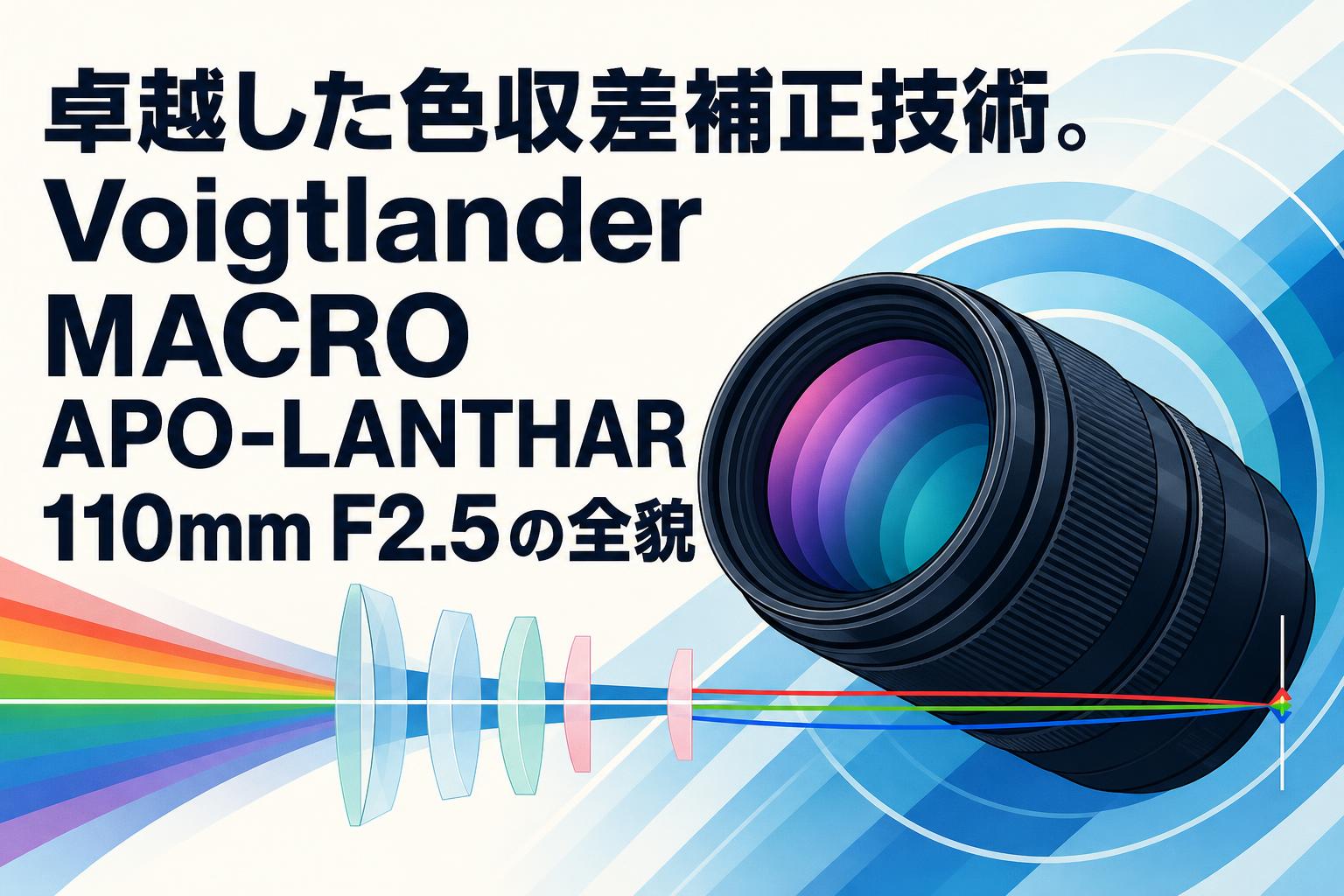 卓越した色収差補正技術。Voigtlander MACRO APO-LANTHAR 110mm F2.5の