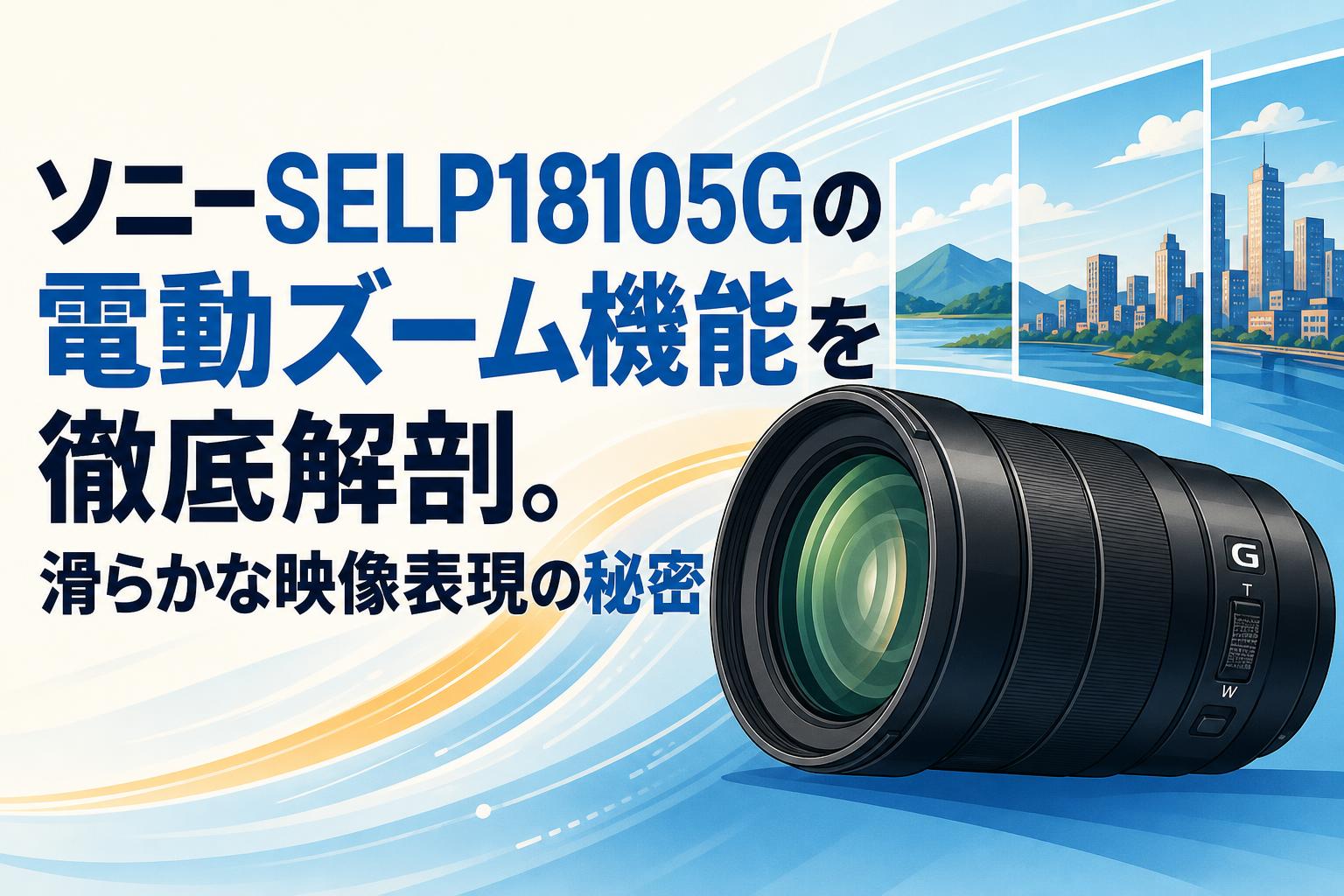 ソニーSELP18105Gの電動ズーム機能を徹底解剖。滑らかな映像表現の秘密
