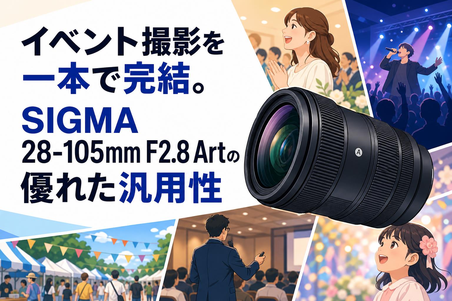 イベント撮影を一本で完結。SIGMA 28-105mm F2.8 Artの優れた汎用性