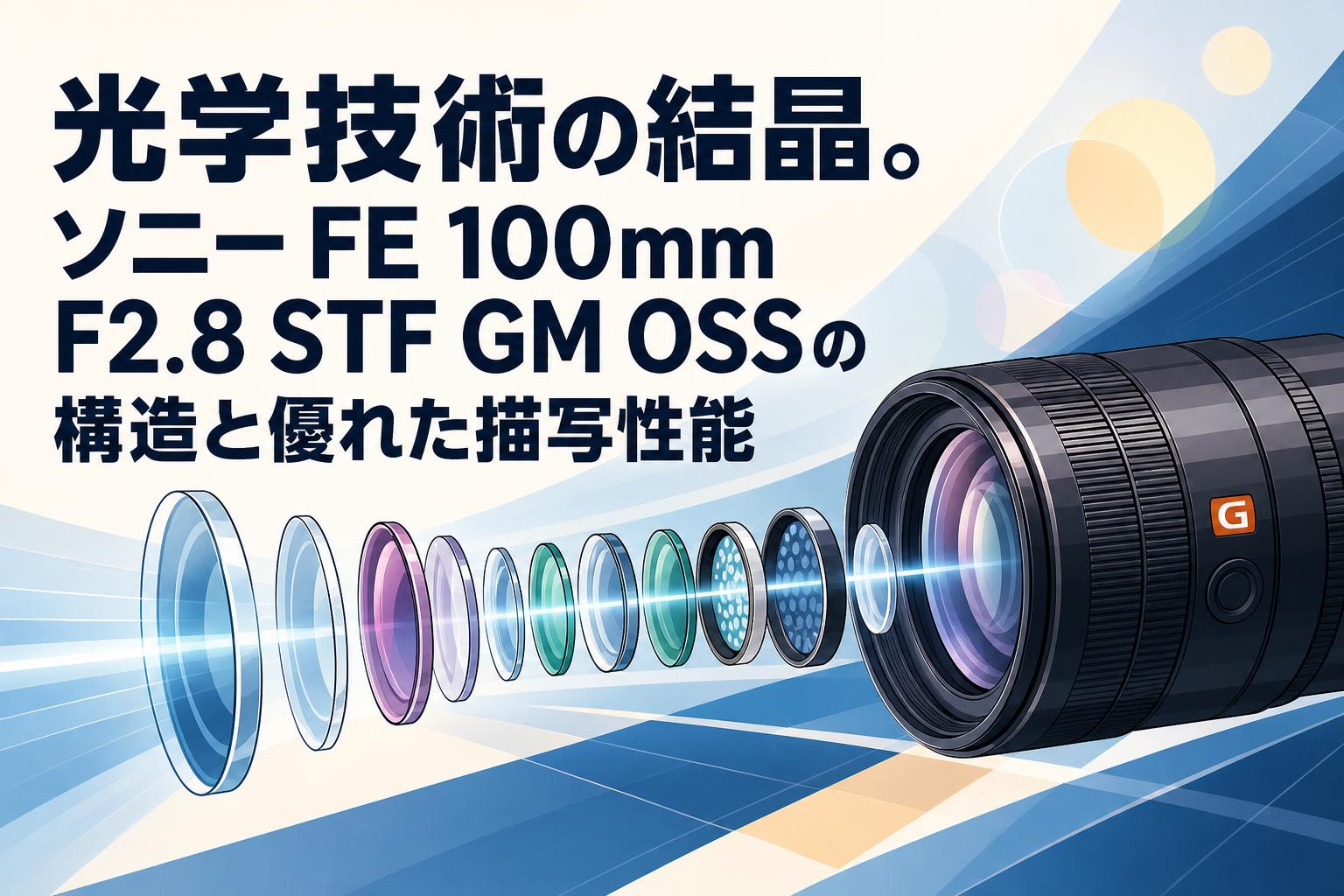 光学技術の結晶。ソニー FE 100mm F2.8 STF GM OSSの構造と優れた描写
