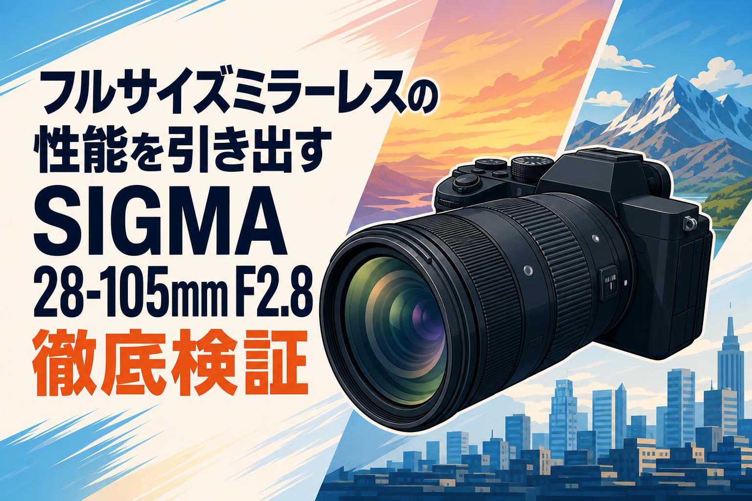 フルサイズミラーレスの性能を引き出すSIGMA 28-105mm F2.8徹底検証