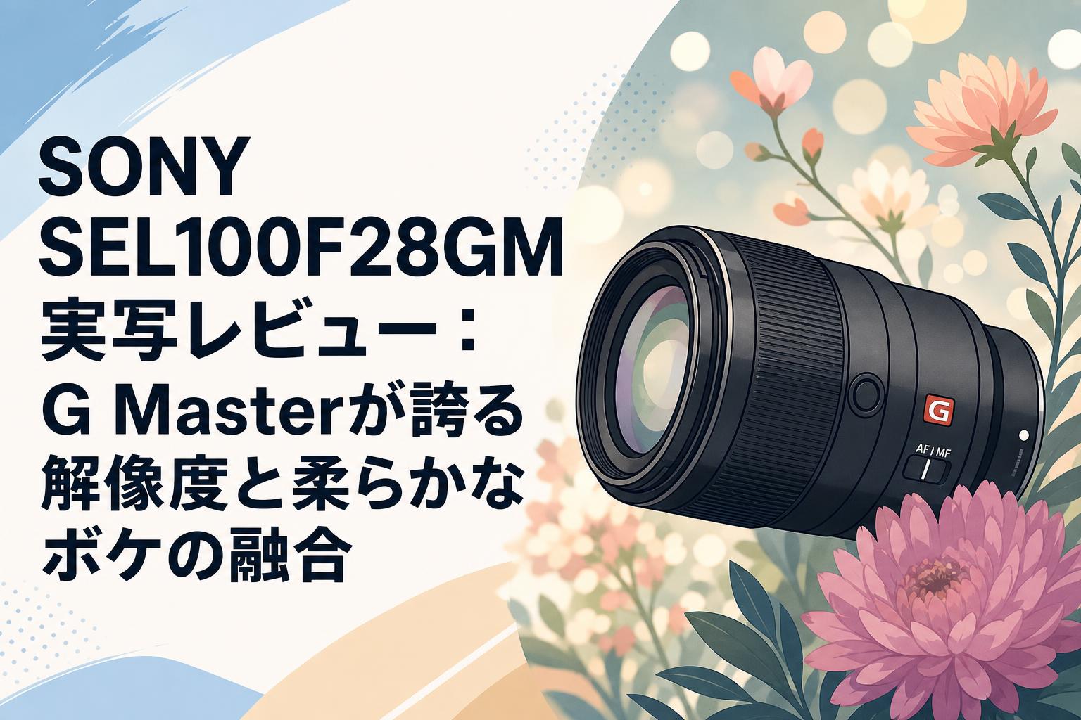 レンズ(単焦点) Sony SEL100F28GM SONY SEL100F28GM実写レビュー：G Masterが誇る解像度と柔らかなボケの