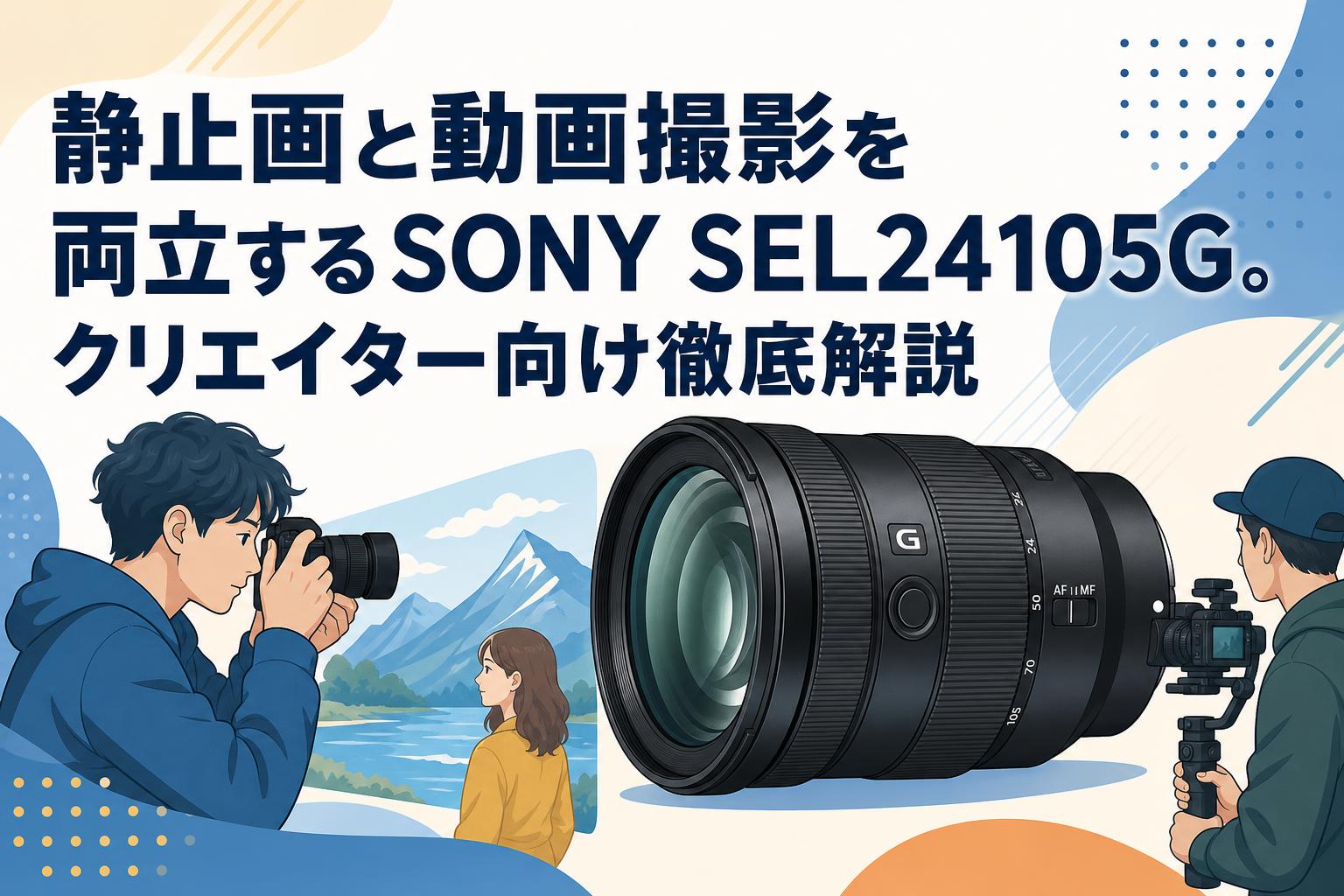 静止画と動画撮影を両立するSONY SEL24105G。クリエイター向け徹底解説