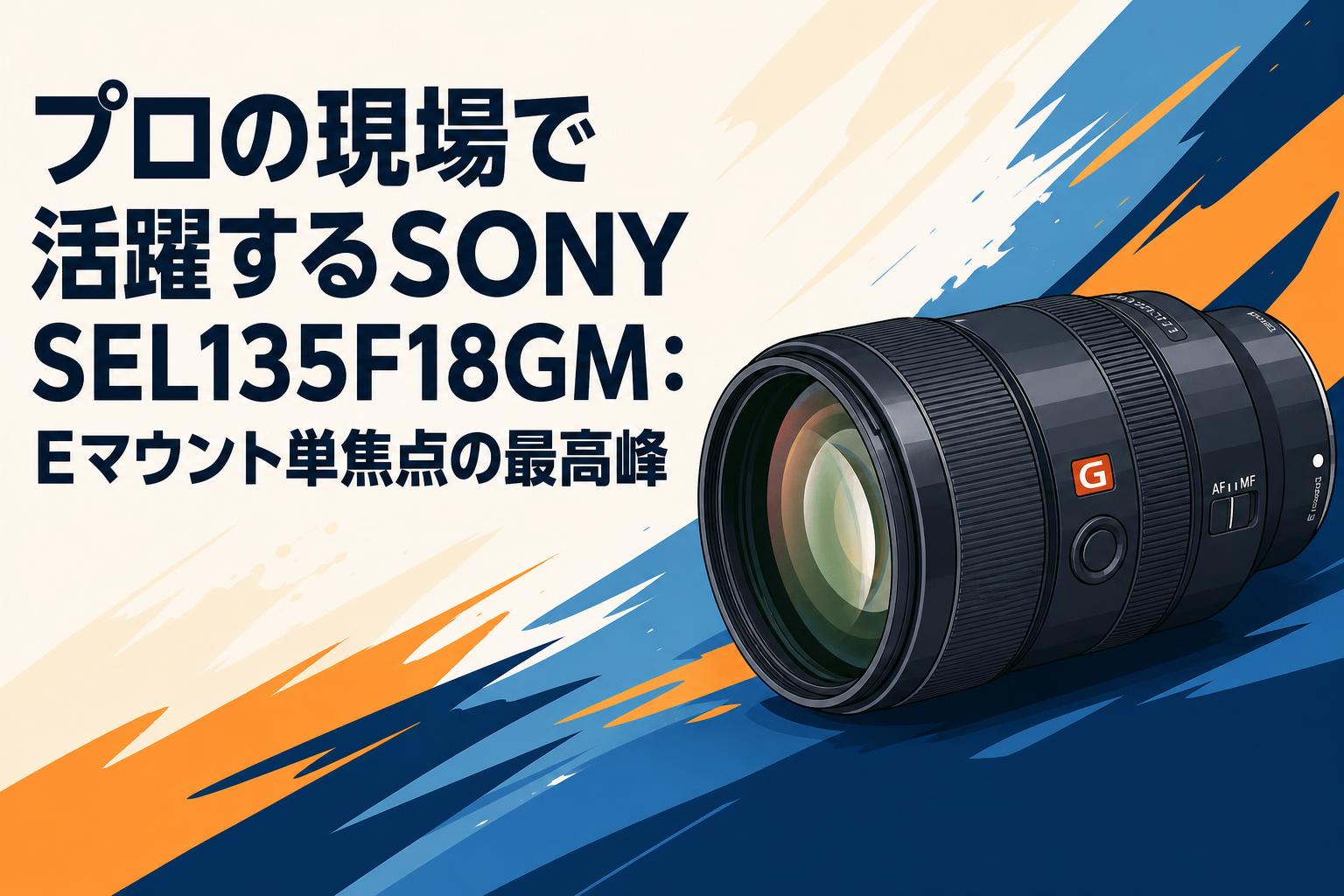 j*m様 (美品) SONY 単焦点 SEL135F18GM 円偏光サーキュラー プロの現場で活躍するSONY SEL135F18GM：Eマウント単焦点の最高峰