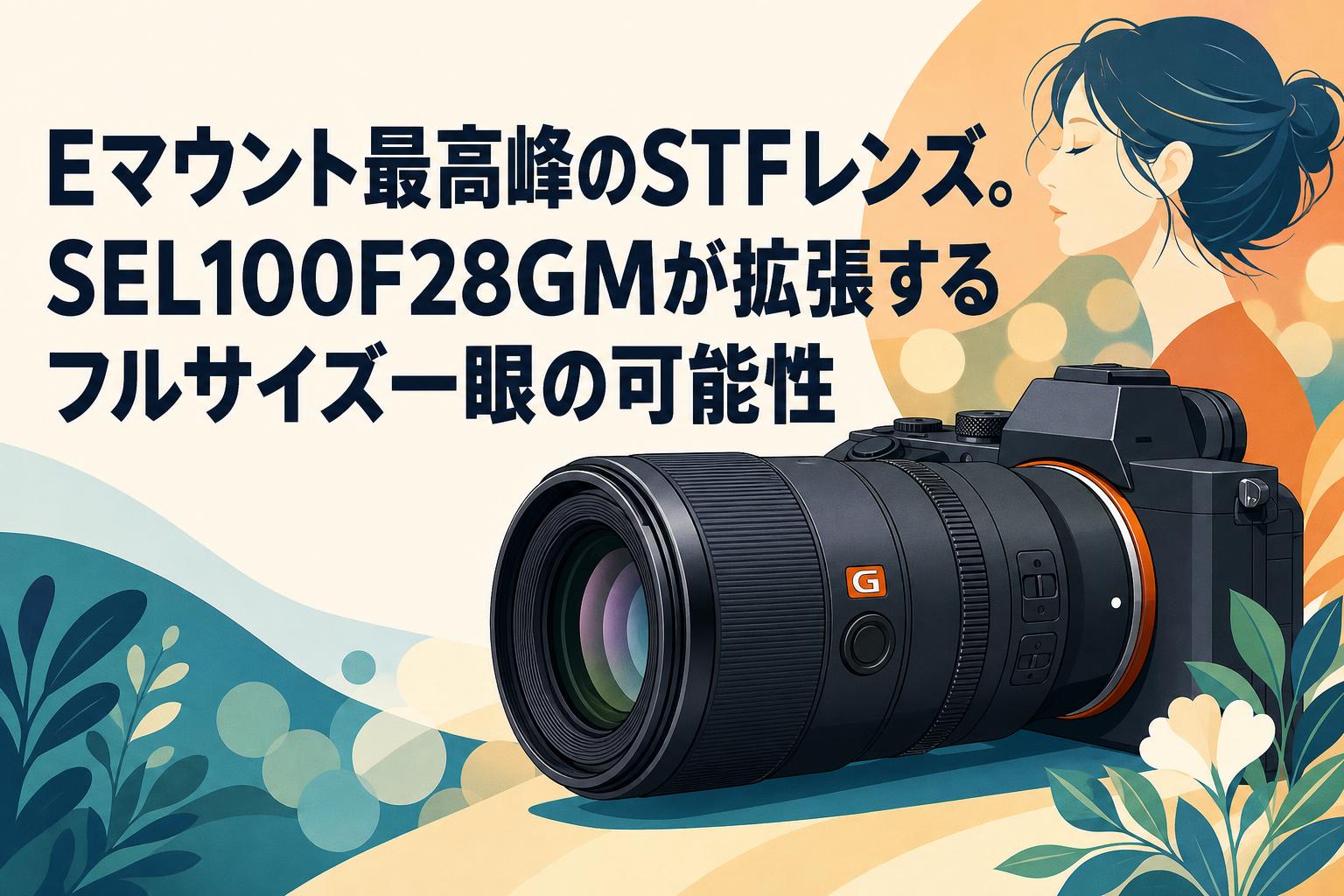 Eマウント最高峰のSTFレンズ。SEL100F28GMが拡張するフルサイズ一眼の