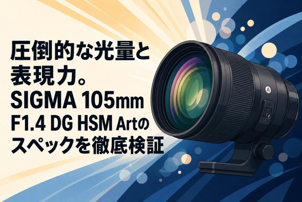 圧倒的な光量と表現力。SIGMA 105mm F1.4 DG HSM Artのスペックを徹底