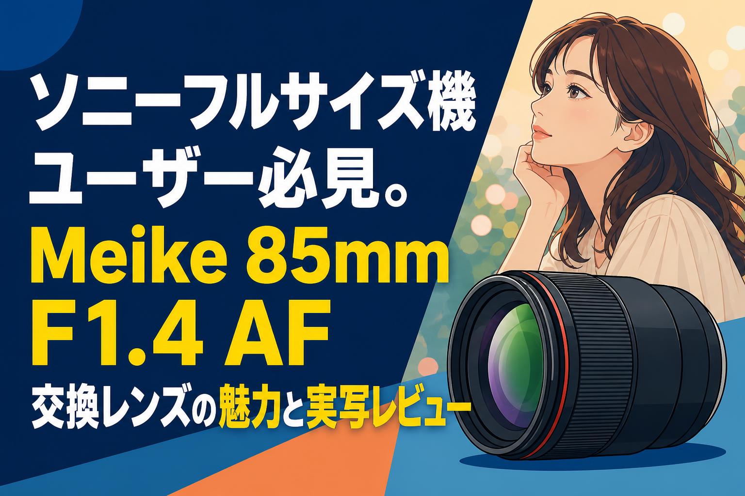 ソニーフルサイズ機ユーザー必見。Meike 85mm F1.4 AF交換レンズの魅力