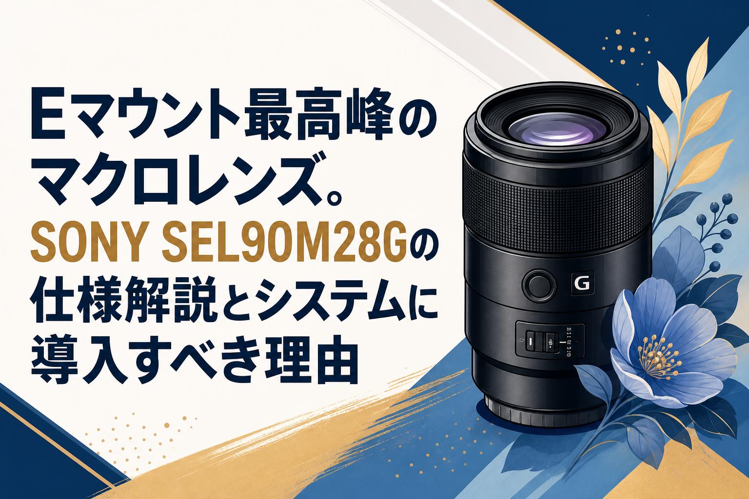 Eマウント最高峰のマクロレンズ。SONY SEL90M28Gの仕様解説とシステム