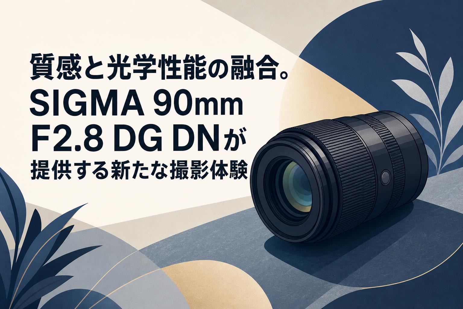 質感と光学性能の融合。SIGMA 90mm F2.8 DG DNが提供する新たな撮影