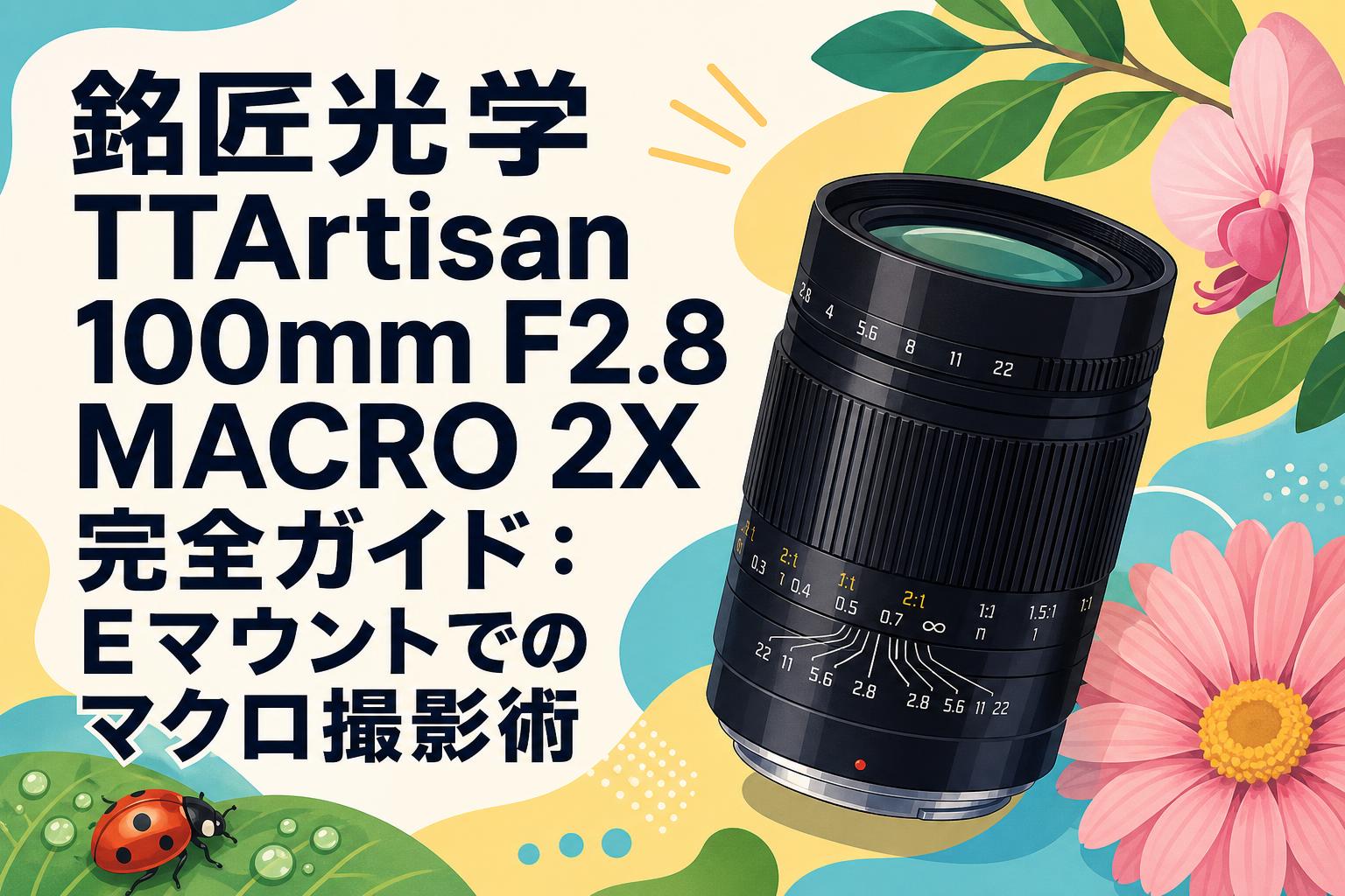 銘匠光学 TTArtisan 100mm F2.8 MACRO 2X 完全ガイド：Eマウントでの