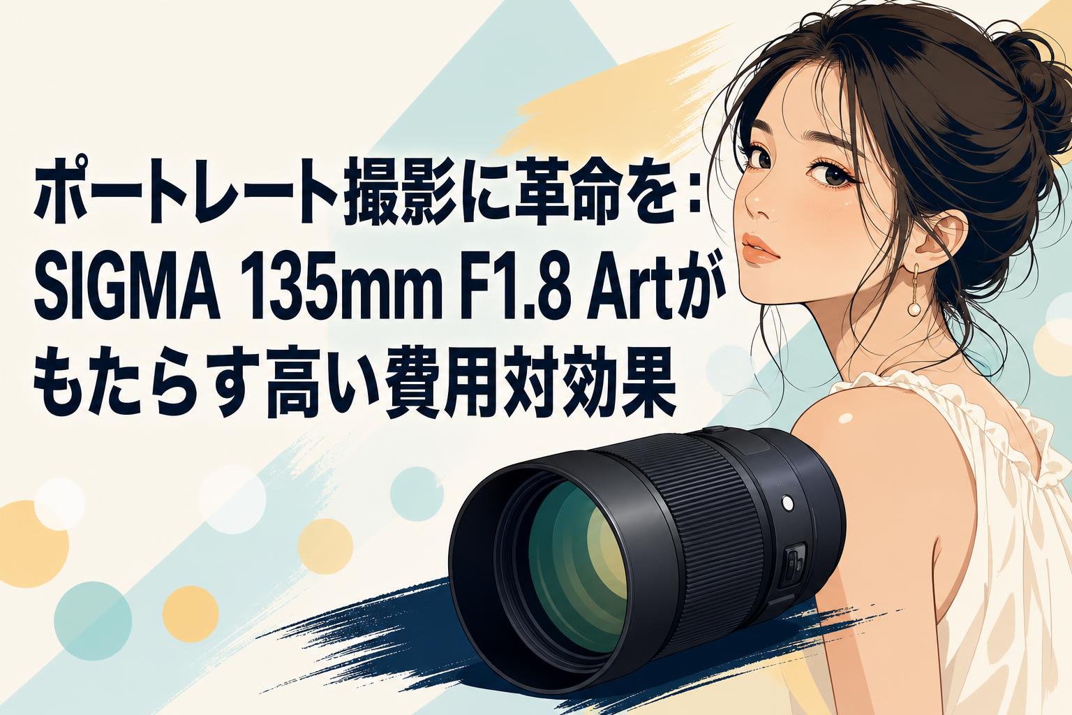 ポートレート撮影に革命を：SIGMA 135mm F1.8 Artがもたらす高い費用対