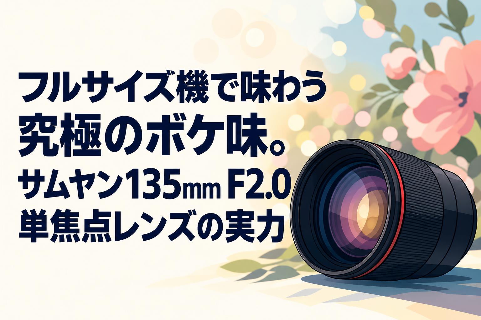 フルサイズ機で味わう究極のボケ味。サムヤン135mm F2.0単焦点レンズの