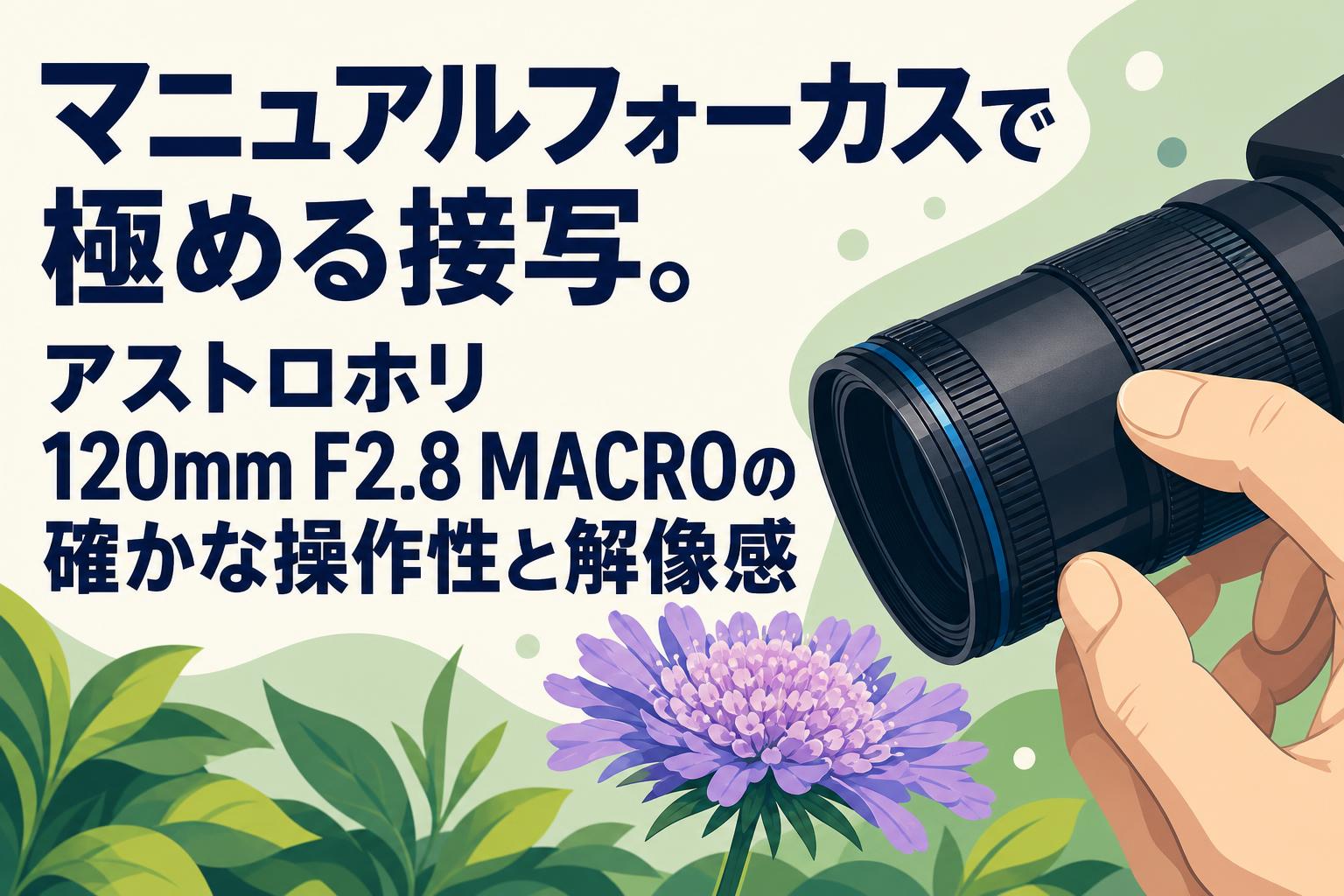 マニュアルフォーカスで極める接写。アストロホリ 120mm F2.8 MACROの