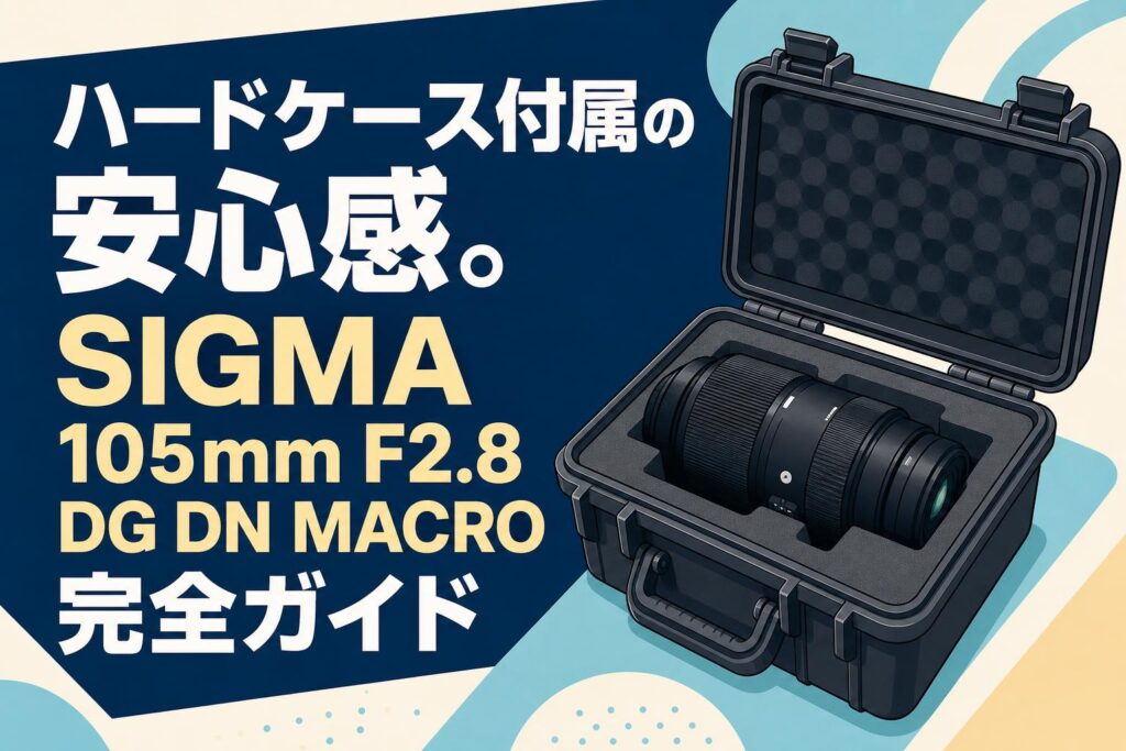ハードケース付属の安心感。SIGMA 105mm F2.8 DG DN MACRO完全ガイド