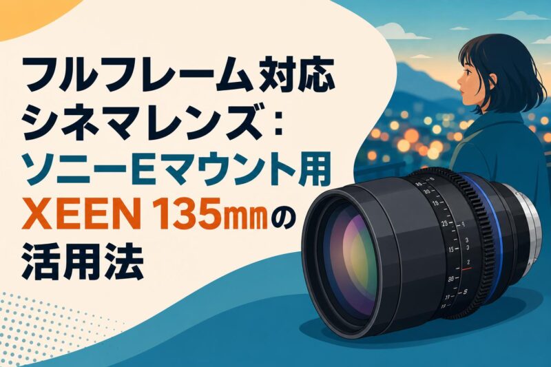 値下げ RIKENON 135mm と 100mm の オールドレンズセット フルフレーム対応シネマレンズ：ソニーEマウント用XEEN 135mmの活用法