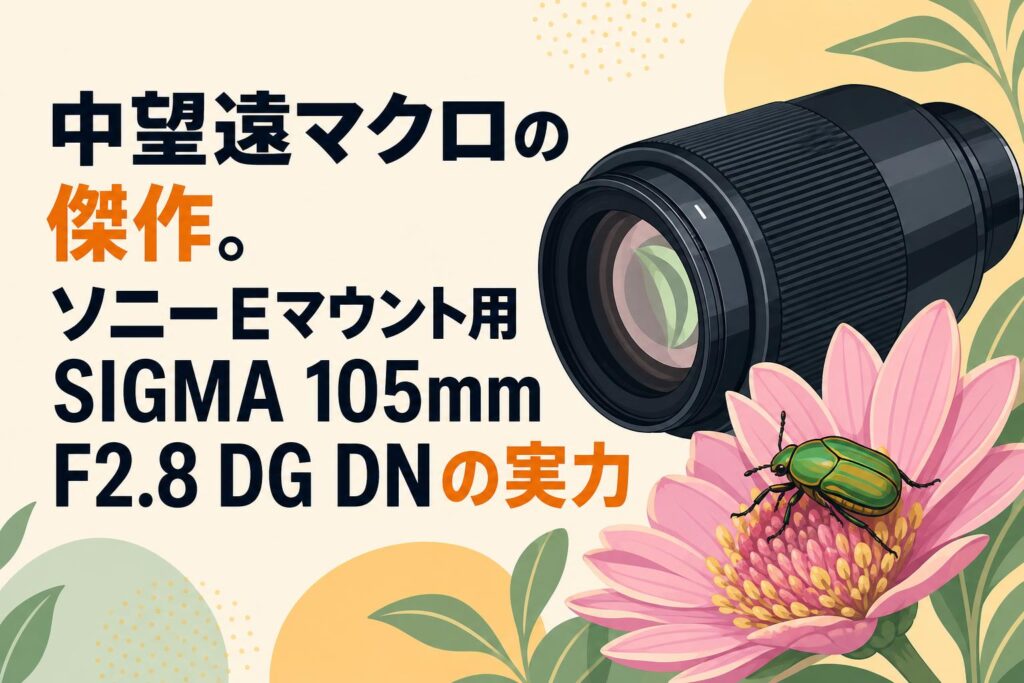 中望遠マクロの傑作。ソニーEマウント用SIGMA 105mm F2.8 DG DNの実力