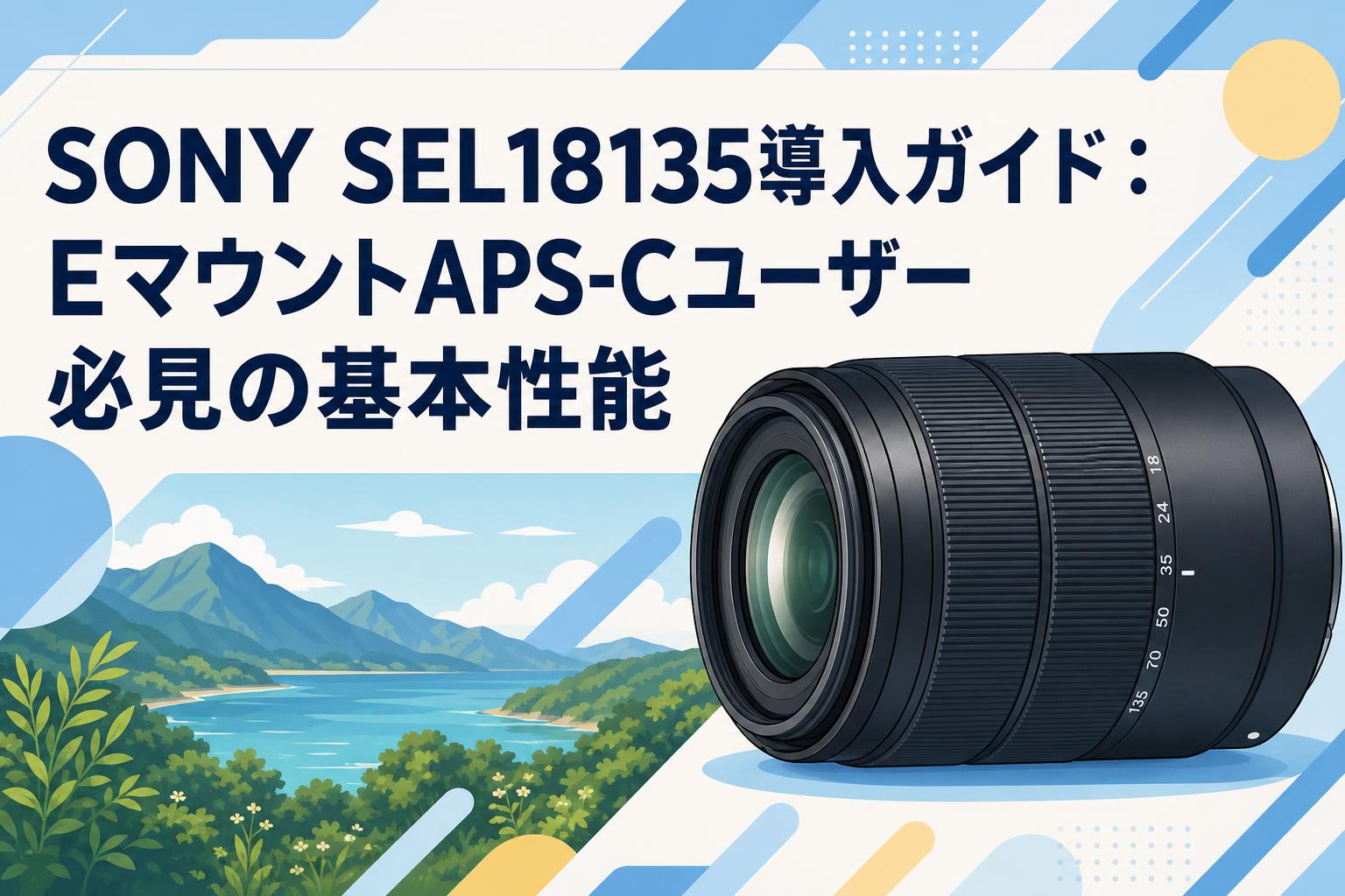 SEL18135 SONY Eマウント　ズームレンズ／使用感あり SONY SEL18135導入ガイド：EマウントAPS-Cユーザー必見の基本性能