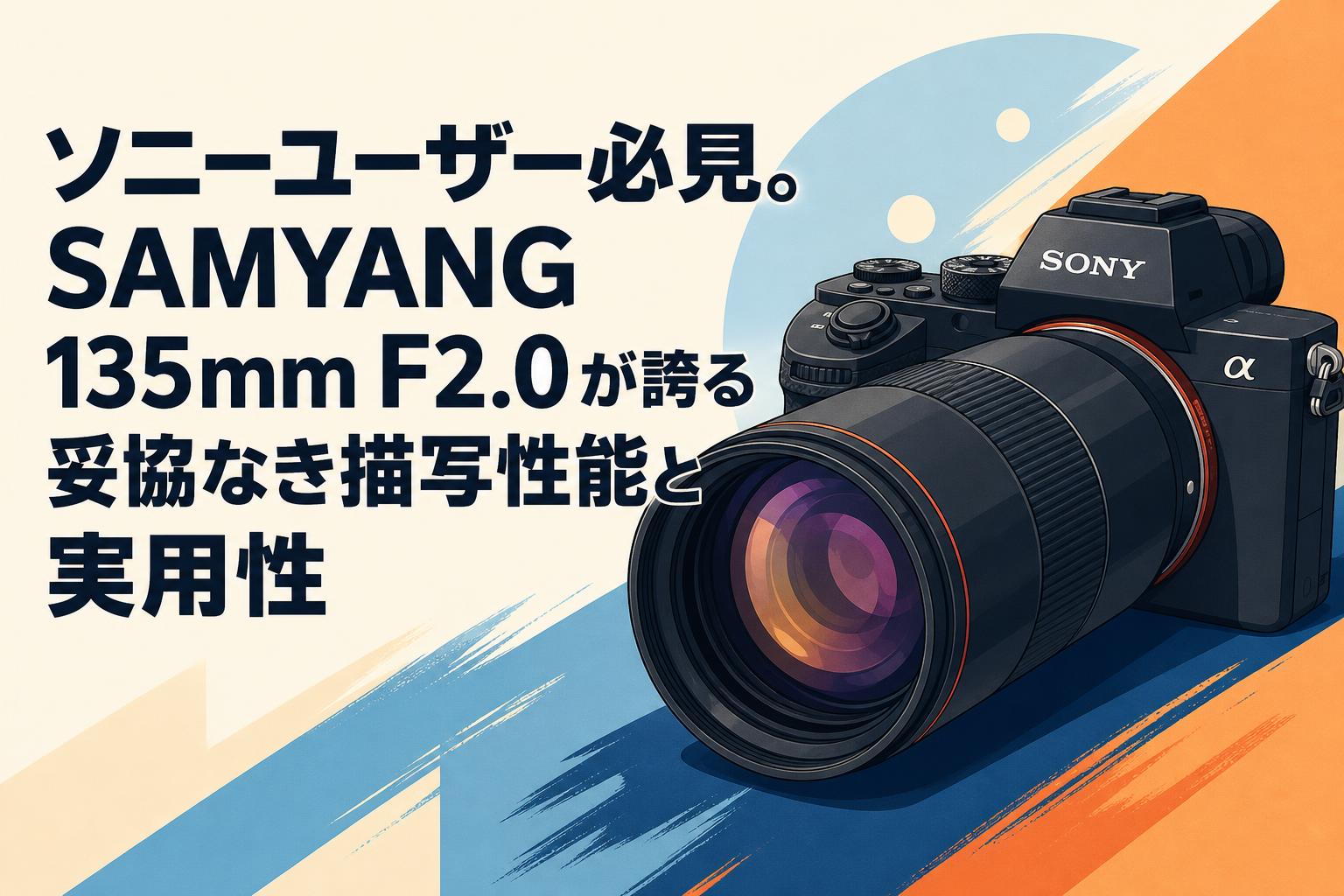 ソニーユーザー必見。SAMYANG 135mm F2.0が誇る妥協なき描写性能と実用