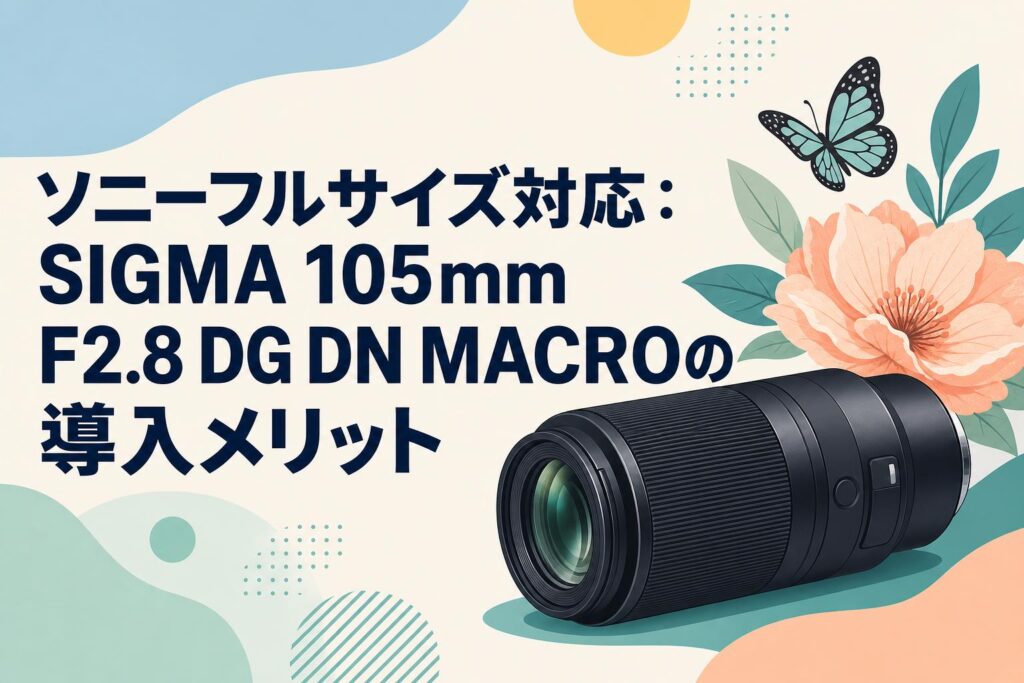 ソニーフルサイズ対応：SIGMA 105mm F2.8 DG DN MACROの導入メリット