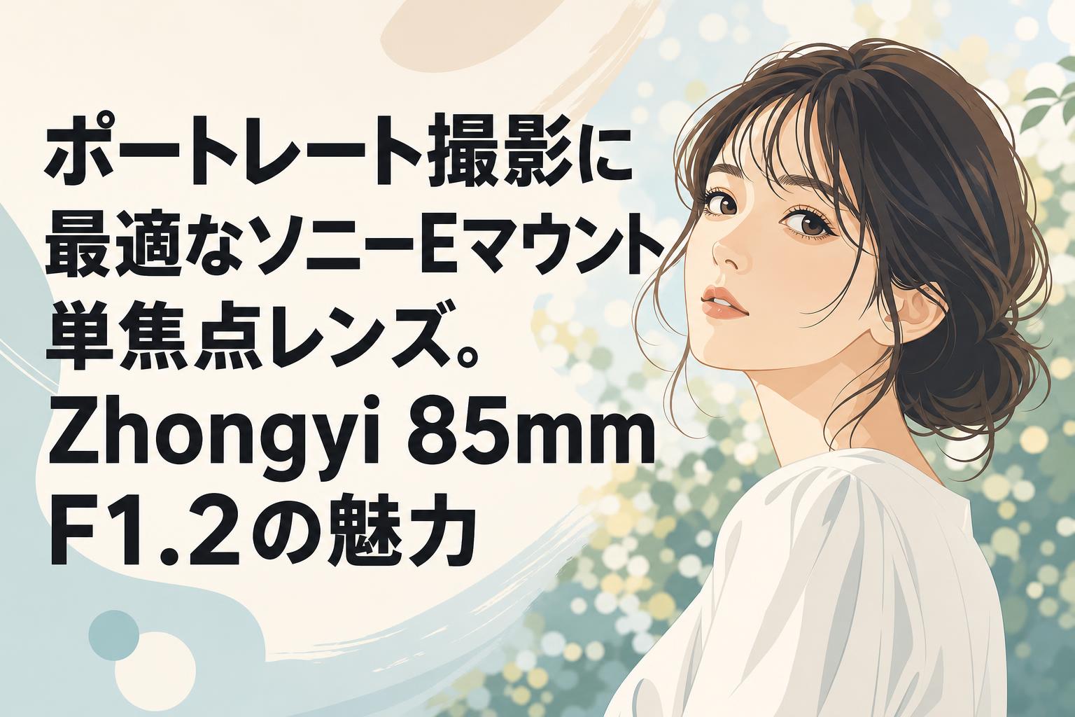 ポートレート撮影に最適なソニーEマウント単焦点レンズ。Zhongyi 85mm