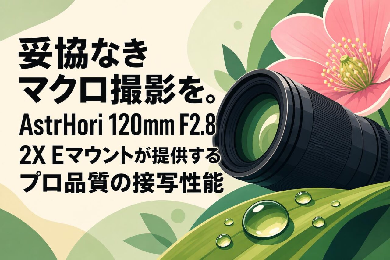 妥協なきマクロ撮影を。AstrHori 120mm F2.8 2X Eマウントが提供する