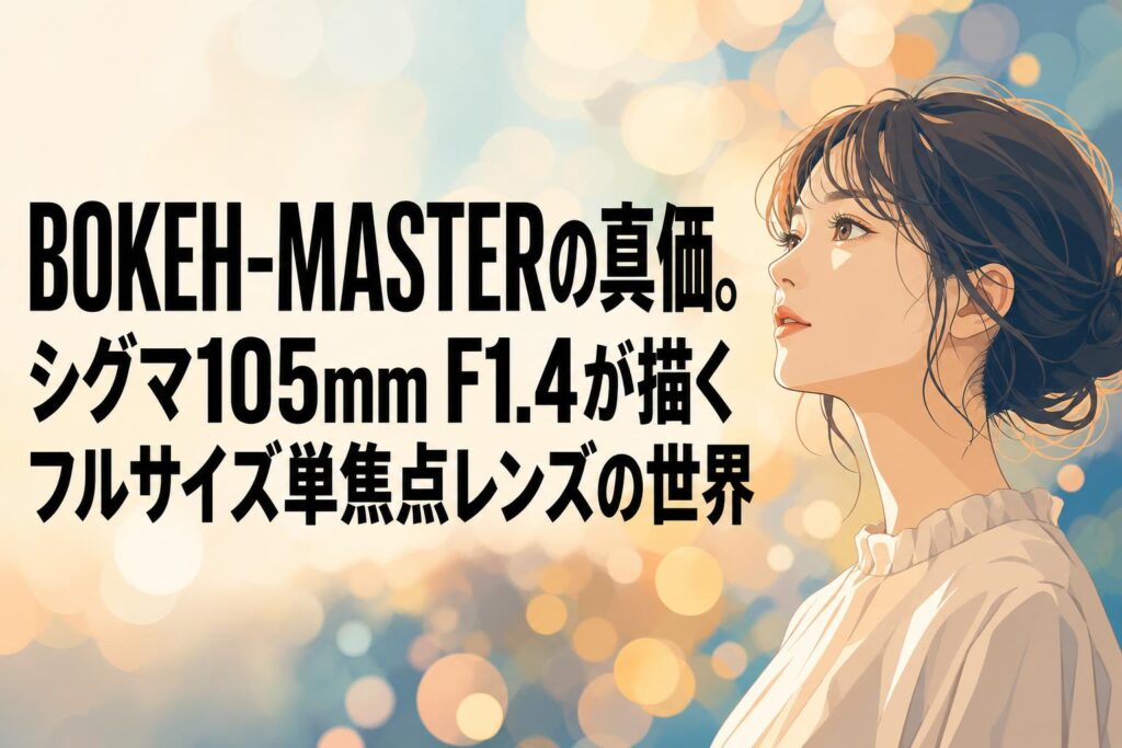 BOKEH-MASTERの真価。シグマ105mm F1.4が描くフルサイズ単焦点レンズの