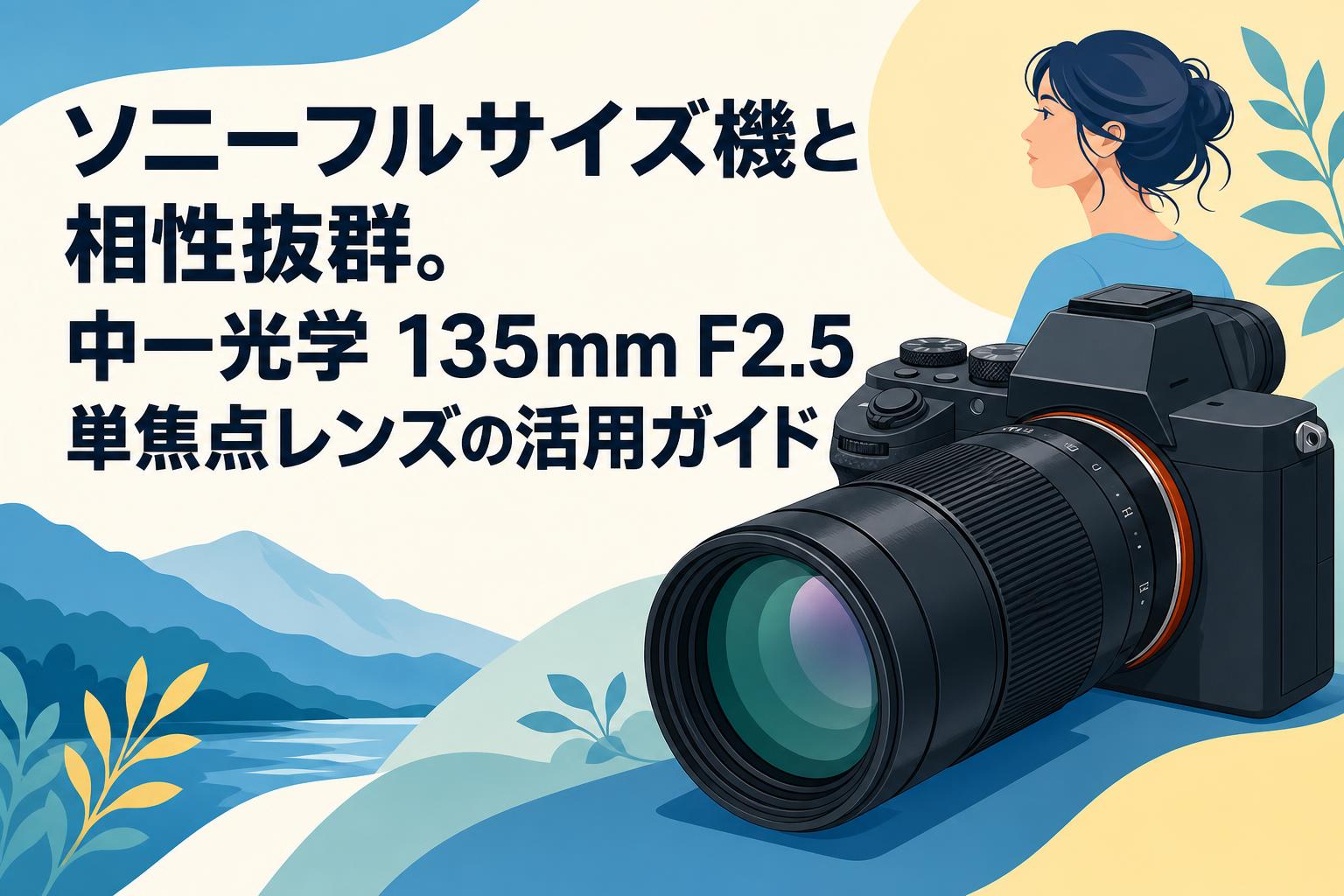 ソニーフルサイズ機と相性抜群。中一光学 135mm F2.5 単焦点レンズの