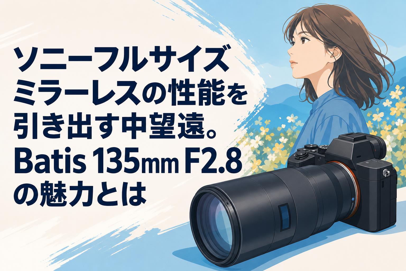 ソニーフルサイズミラーレスの性能を引き出す中望遠。Batis 135mm F2.8