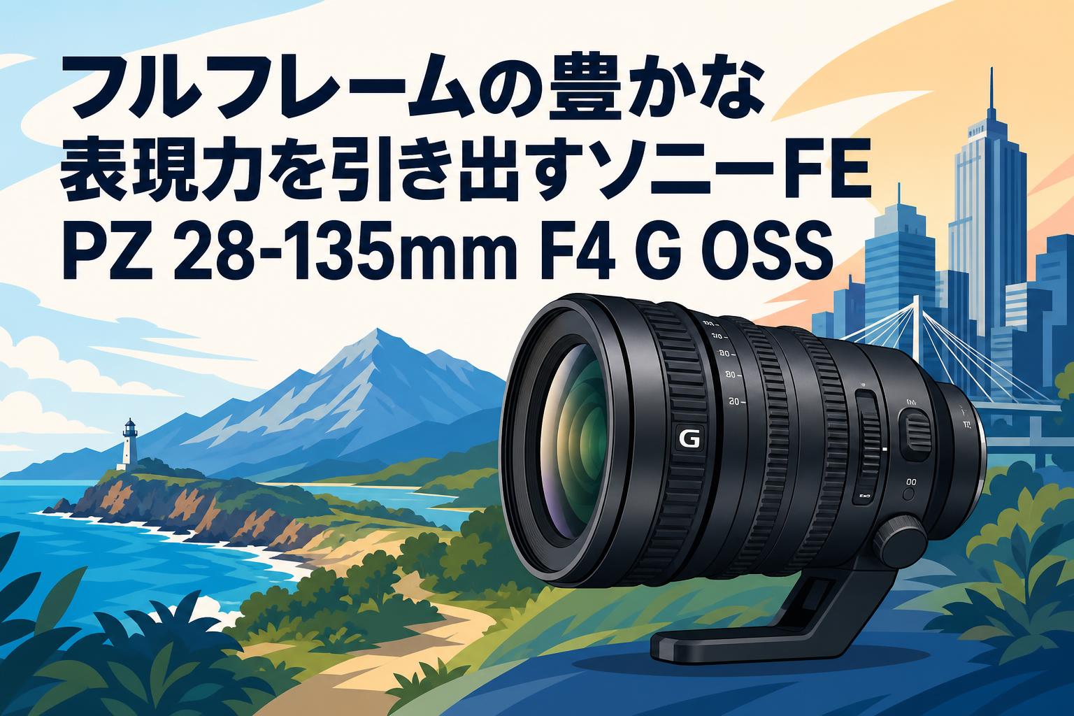 フルフレームの豊かな表現力を引き出すソニーFE PZ 28-135mm F4 G OSS