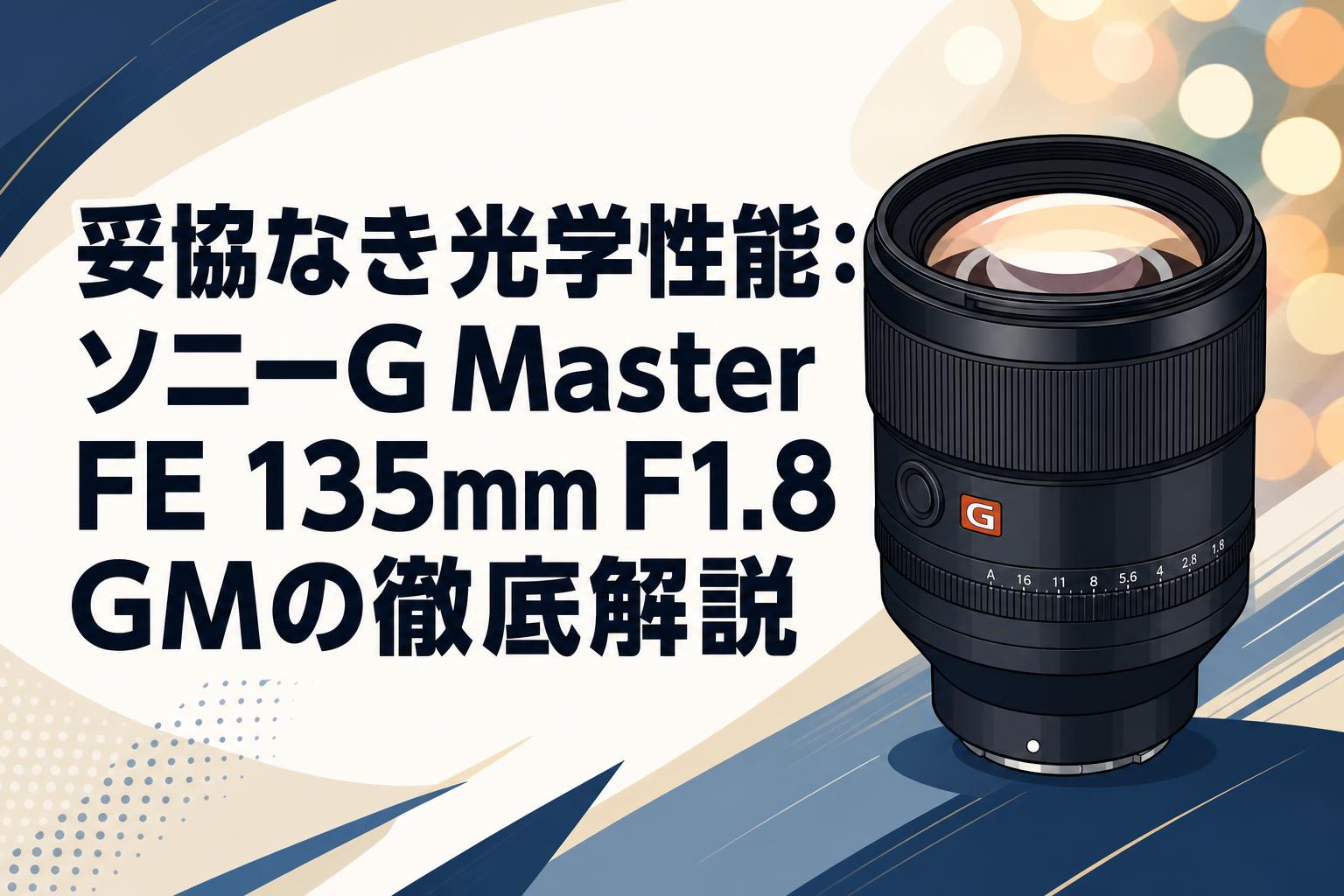 妥協なき光学性能：ソニーG Master FE 135mm F1.8 GMの徹底解説