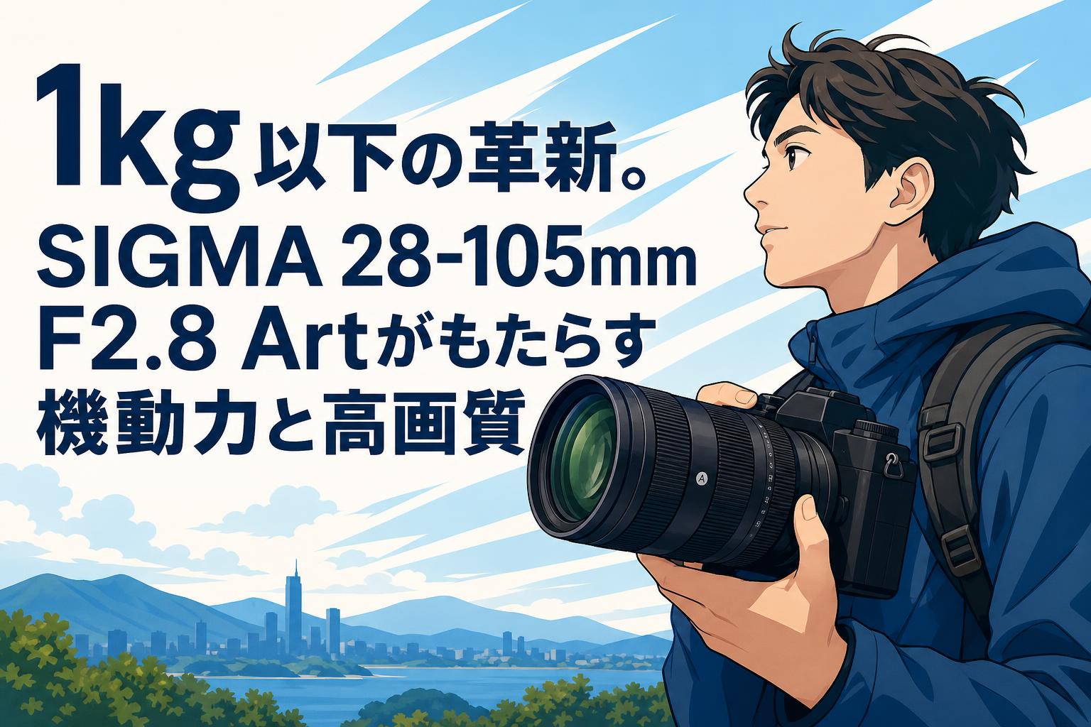 1kg以下の革新。SIGMA 28-105mm F2.8 Artがもたらす機動力と高画質