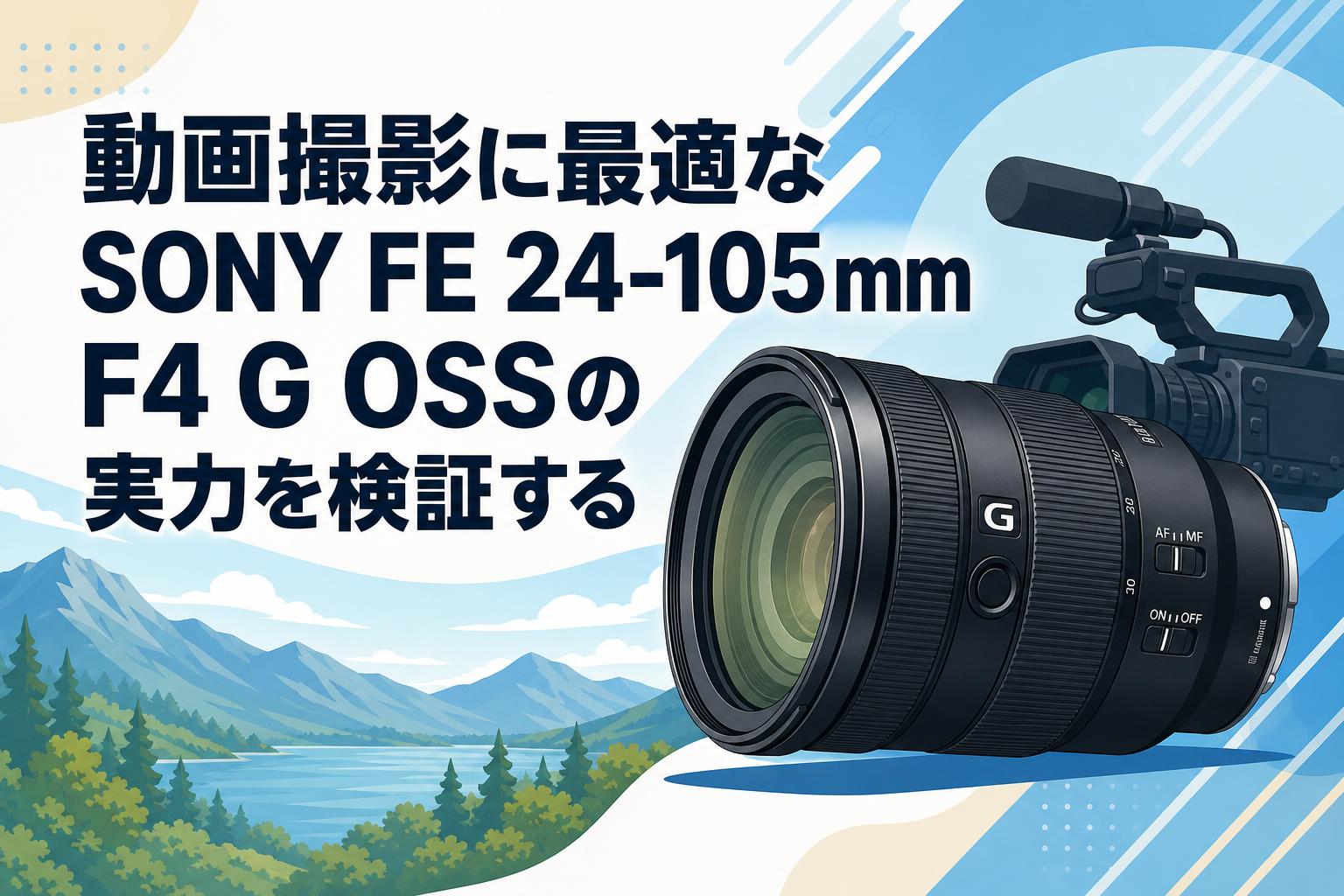 動画撮影に最適なSONY FE 24-105mm F4 G OSSの実力を検証する | PANDA