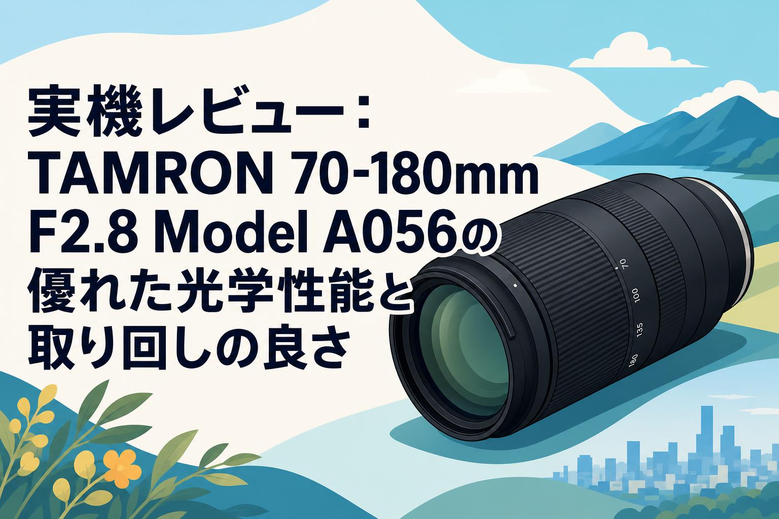AMINちゃん TAMRON 実機レビュー：TAMRON 70-180mm F2.8 Model A056の優れた光学性能と