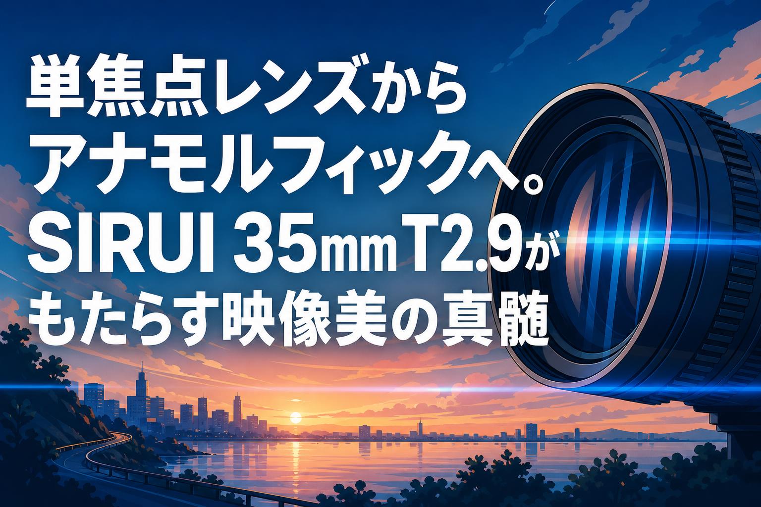 単焦点レンズからアナモルフィックへ。SIRUI 35mm T2.9がもたらす映像