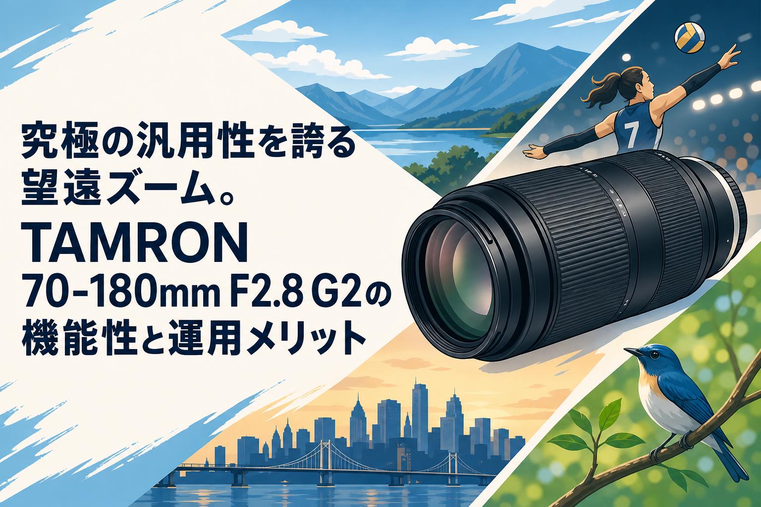 究極の汎用性を誇る望遠ズーム。TAMRON 70-180mm F2.8 G2の機能性と